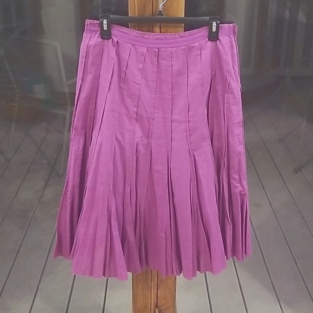 Super cute panelled A-line flared purple skirt